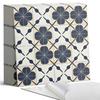 Self-Adhesive Vinyl Kitchen Tiles Floral Pattern on a Background 20x20x20 cm