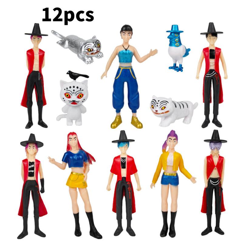 Kpop Охотники на Демонов Модель Игрушка Тигр Игровой Персонаж ПВХ Настольная Коллекционная Фигурка