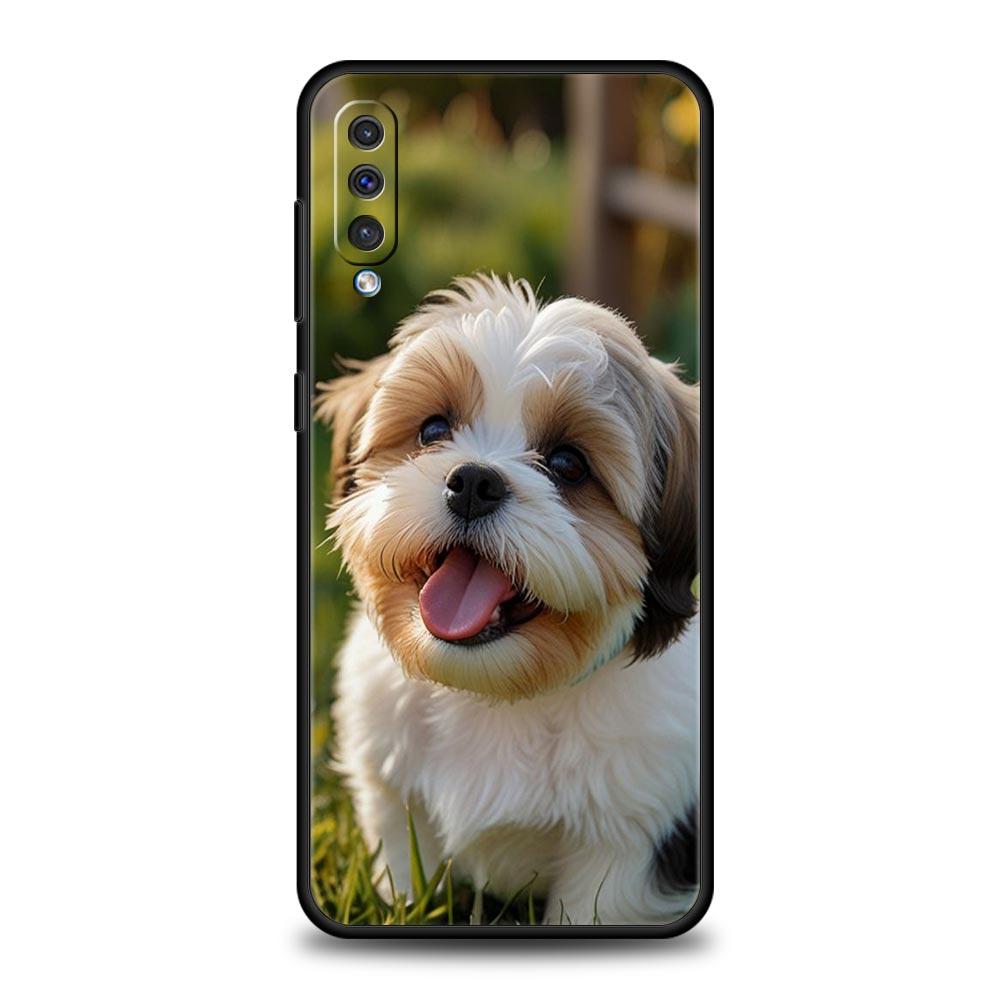 Чехол для телефона Samsung A56 A36 A26 A24 A12 A14 A16 A50 A70 A20E A22 A40 A34 A54 A42 A52 5G A04s A06 Обложка Ши-тцу Милое Животное