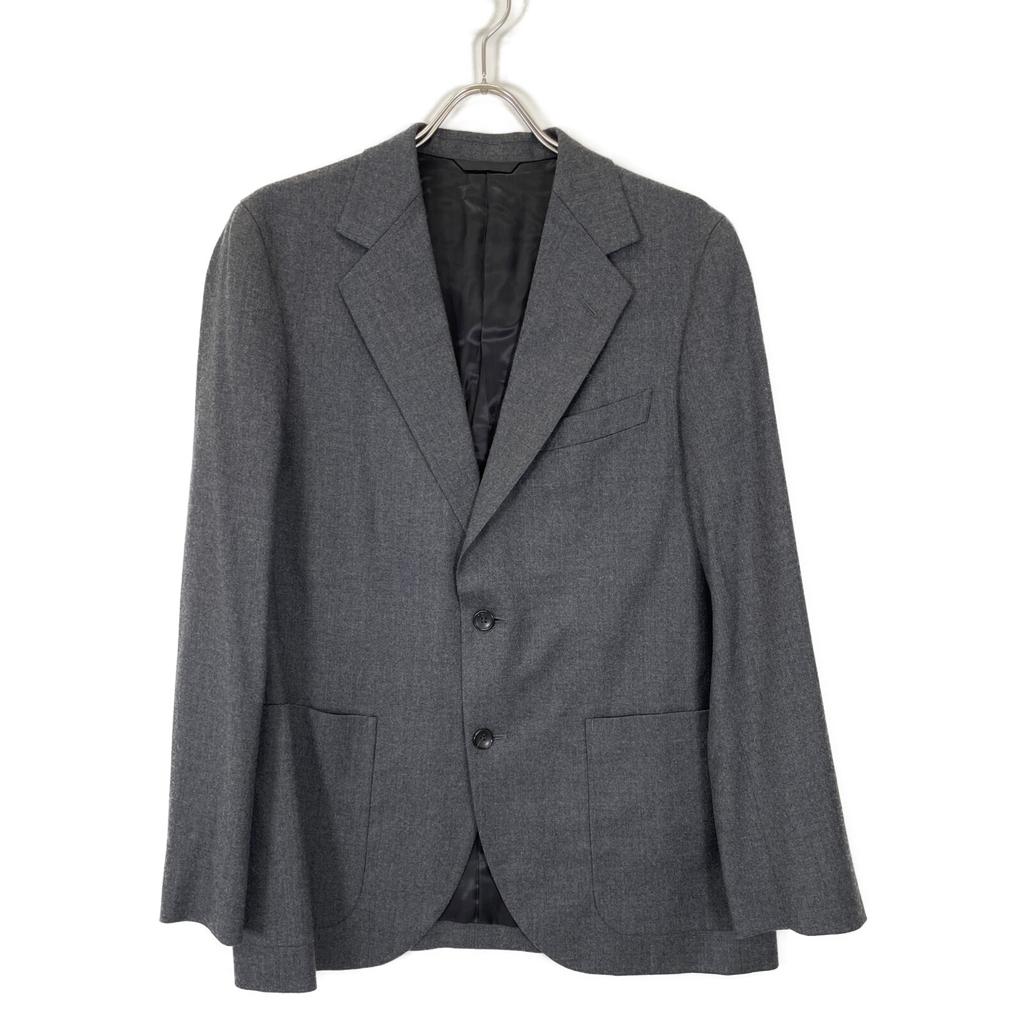 Lanvin Grey 238262 J210 WOOL FLANNEL JACKET Jacket 50 grayUsed