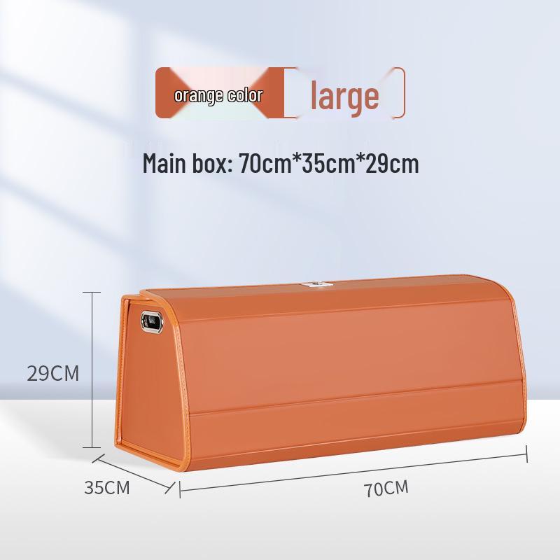 Складной органайзер для багажника автомобиля - Вместительный ящик для хранения с откидной крышкой