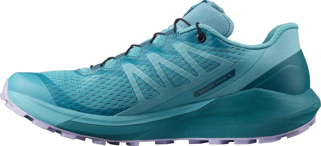 SALOMON Sense Ride 4 Trail Running Size Delphinium Women's Shoes, L41450200, 23.0 Cm, Blue/Mallard Blue/Lavender