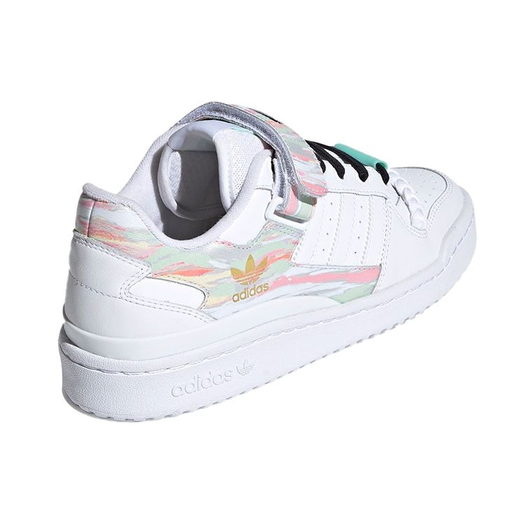 adidas Forum Low I Love Dance - Женские кроссовки Frozen Green Pink White Cloud-White FY5119