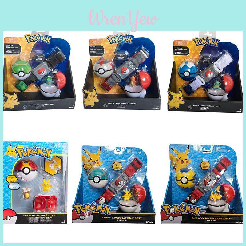 Pokemon Clip N Go Carry Throw Pop Belt Pokeball Battle Figure Toys Trainer Game