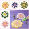 Anti-slip Floor Mat Round Rug Creative Flower Shaped Carpet  Bedside