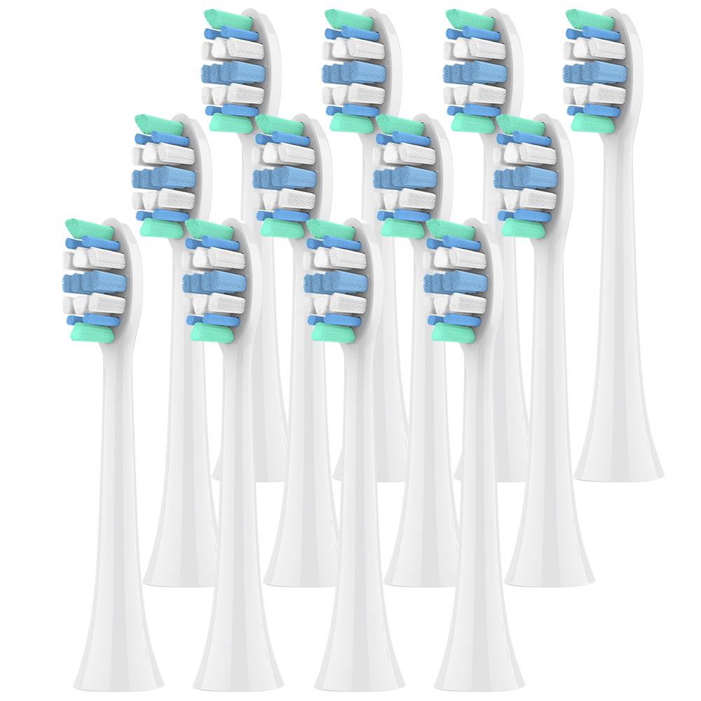 Сменные насадки для зубных щеток, совместимые с Philips Sonicare и другими насадками с креплением на защелке 2100 4100 5100 5300 6100 6500 7500