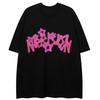 Stars Graphic Print Autumn Pure Cotton Men's and Women's T-shirt Short Sleeve Street Fashion Trend Clothing Vintage Y2k Top