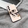 D-Dandadan- Momo Ayase- Okarun Black Soft Silicone Phone Case for Samsung Galaxy A73, A71, A72, A70, A53, A52, A51