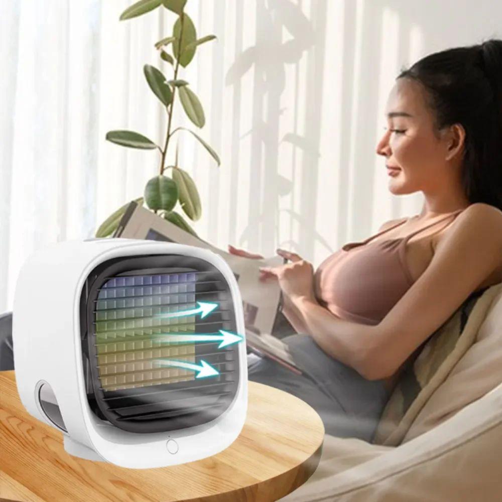 Portable Design Cooling Fan Negative Ion Humidification Fan Household Item Mini Fan Office Use