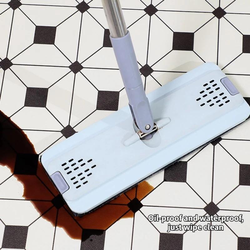 Кухонный ковер Грязеотталкивающий Маслостойкий Сетчатый коврик для пола Моющийся Водонепроницаемый ПВХ кожа Балкон Ванная Нескользящий коврик