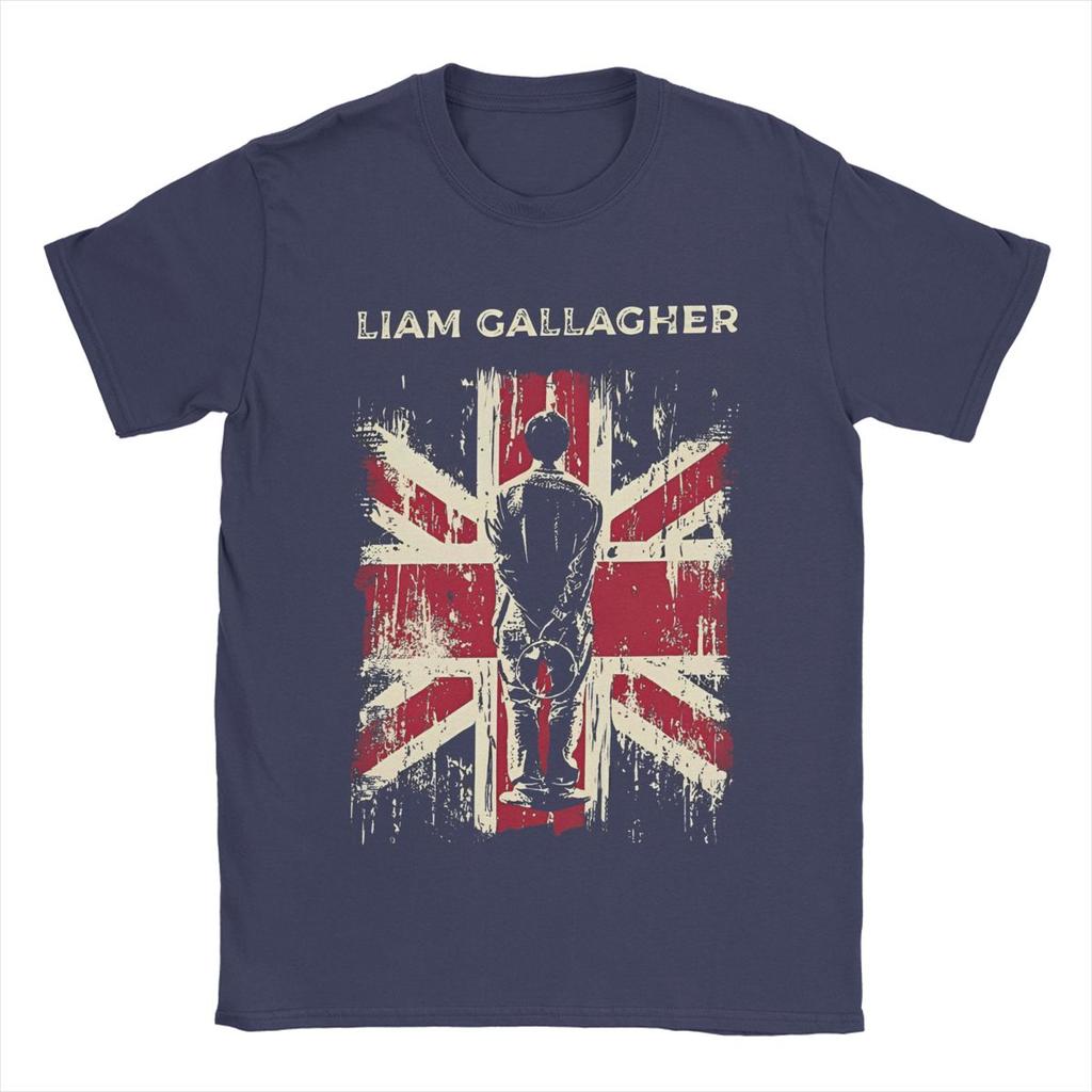 Men Women's Vintage Liam Gallagher Band Singer Graphic Printed Tee Shirt Apparel Vintage Cotton T Shirts Tee Clothing Summer