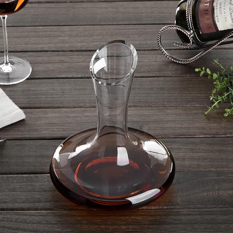 Красное вино декантер с плоским дном 1000 мл Превосходный ручной работы Хрустальный Аэратор Премиум Водяная графин Утолщенная стенка