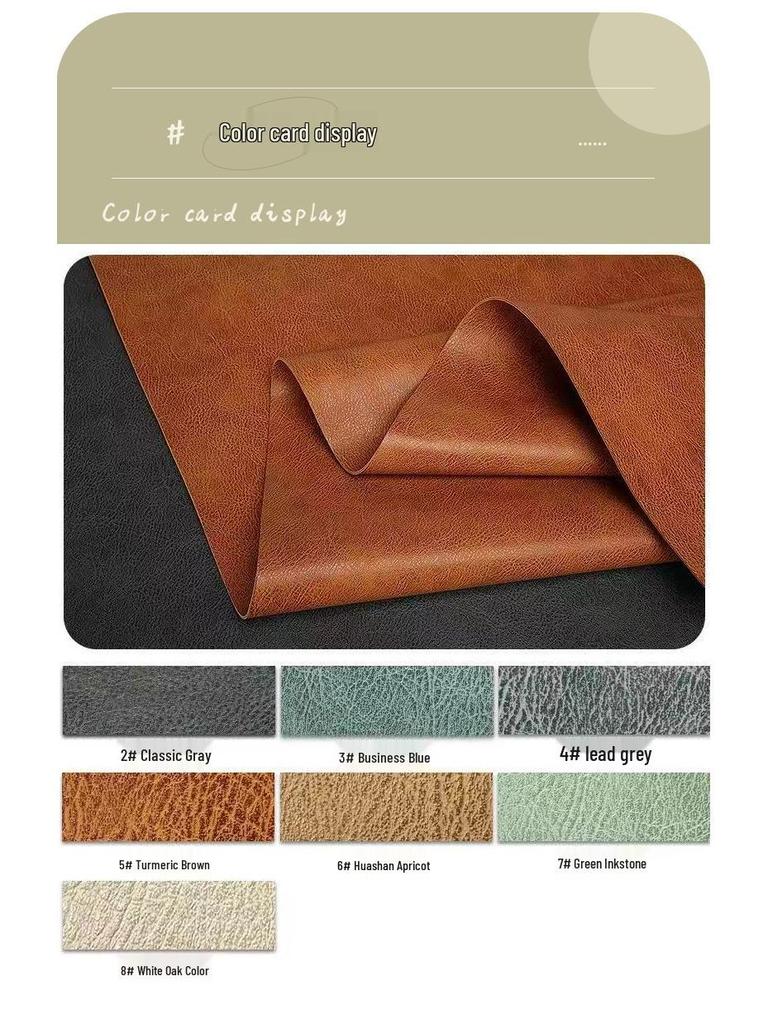 Double-Sided 1.8mm Crazy Horse Pattern Semi-PU Leather for Shoes, Furniture, Bags, Gift Boxes, Placemats, and Sports Equipment.