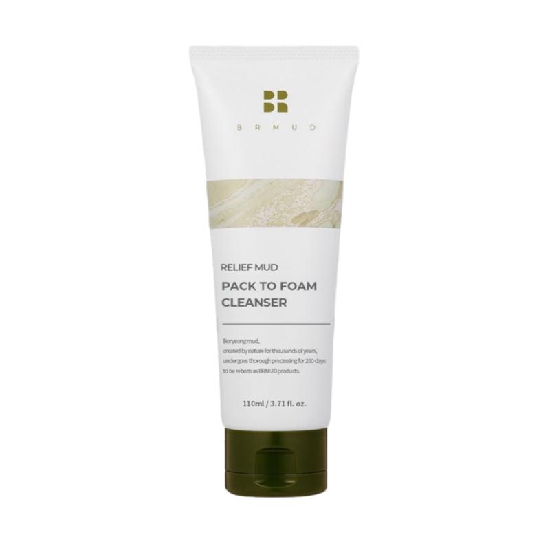 BRMUD Recovery Mud Mildly Acidic Low-Irritation Pack-to-Foam Cleansing Foam 110ml