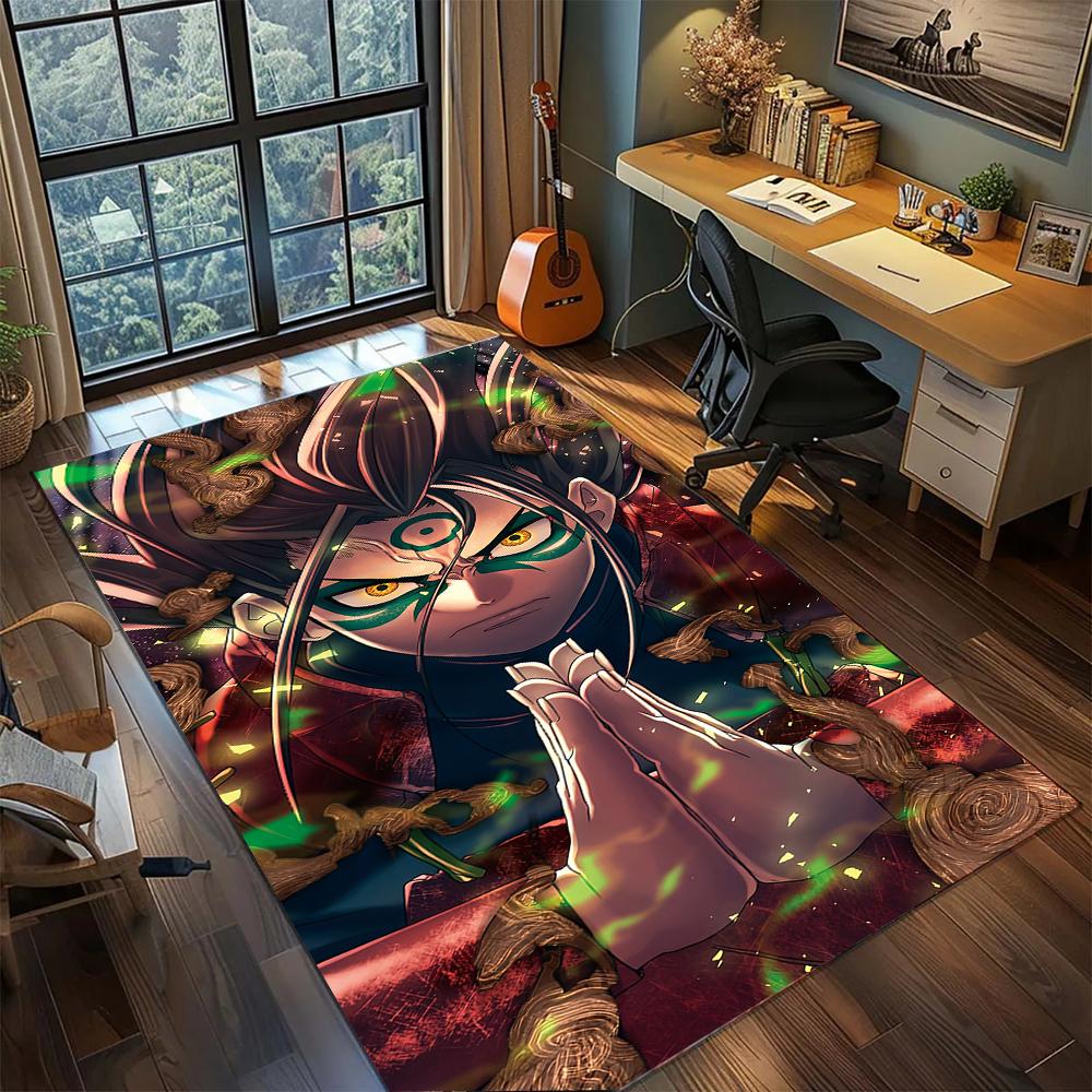 Naruto Hashirama Senju First Hokage Wood Rug Carpet Large Area Rug Non Slip Washable Floor Mat Gamer Room Bedroom Home Decor