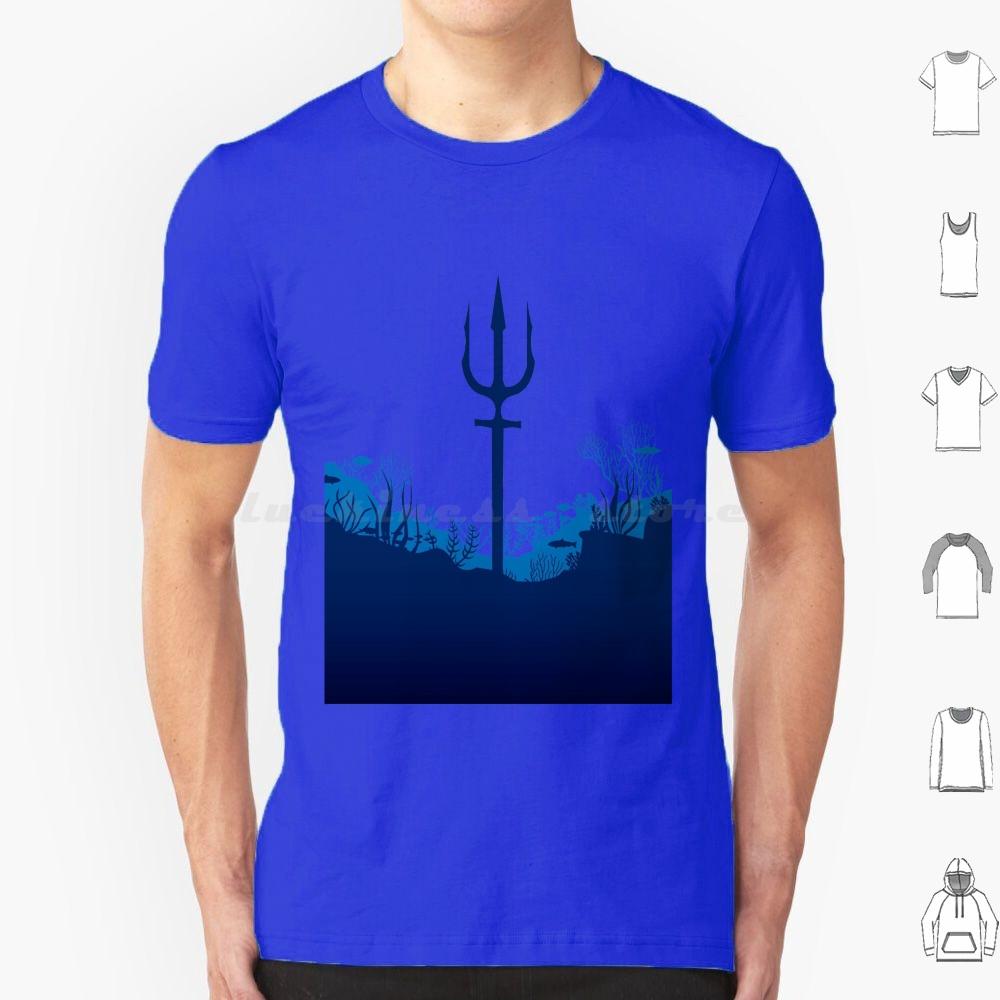 King Of Atlantis Trident T Shirt Cotton Men Women DIY Print Trident King Atlantic Atlantis Sea Ocean Aquaman Superhero Comic