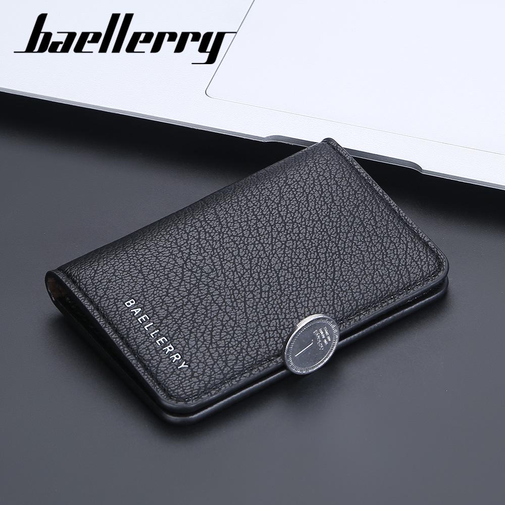 Men's Slim PU Multi-Card Holder with Driver's License Slot