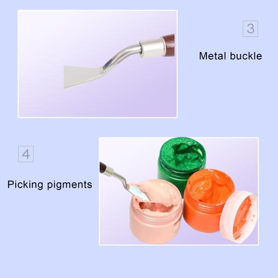 5 шт./компл., шпатель для палитры красок, шпатель для смешивания из нержавеющей стали, шпатель для укладки тротуарной плитки, разглаживающий гибкий лезвие, художественный