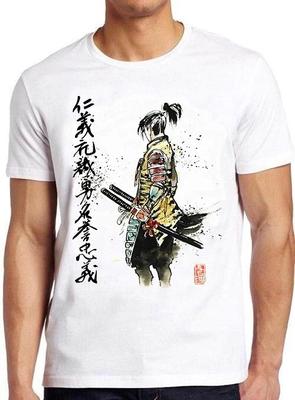 Самурай Японская Каллиграфия Меч Манга Арт Мем Смешной Подарок Футболка T Shirt M1050