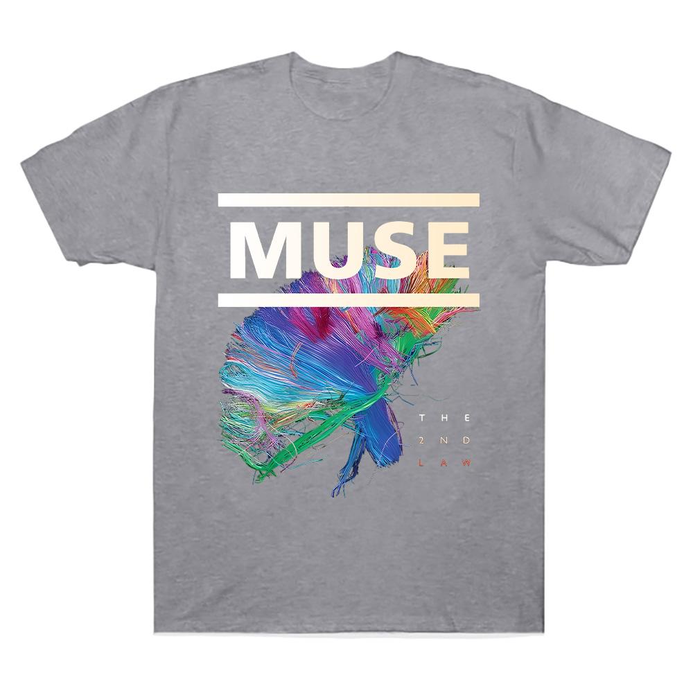 Футболка Muse The 2nd Law Рок-группа Muse Высококачественная хлопковая одежда Унисекс Уличные топы Летняя готическая уличная одежда