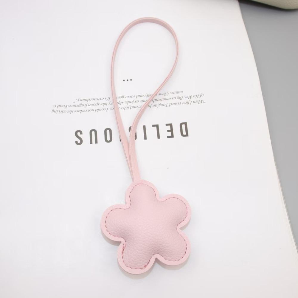 Брелок для ключей автомобиля Цветок Брелок ПУ кожа Подвеска для сумки Разноцветный ПУ кожаный держатель Женский