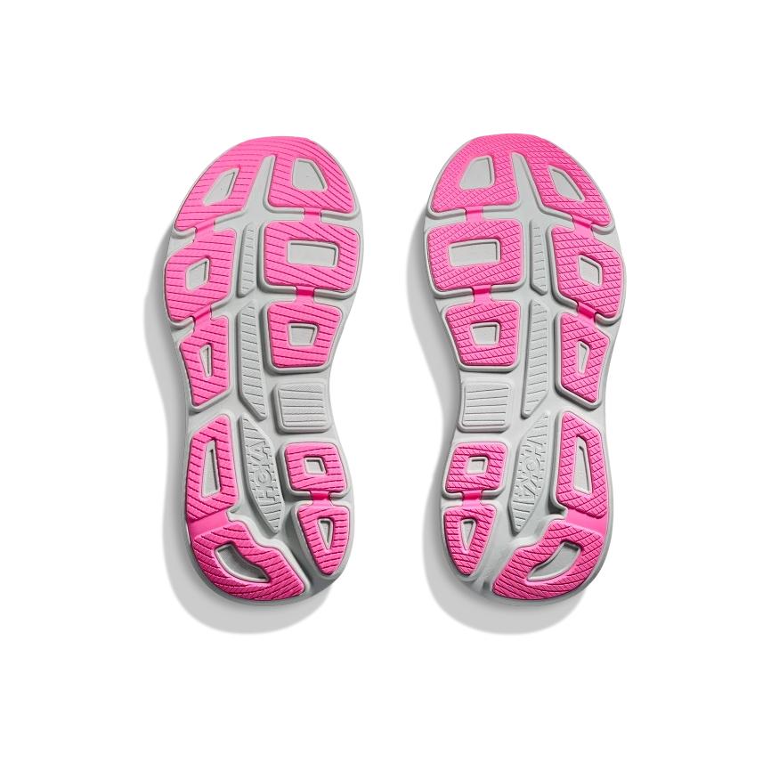 HOKA One One Bondi 9 Удобные Мягкие Прочные Низкие Кроссовки для Бега Женские кроссовки Серые 1162012-CYG