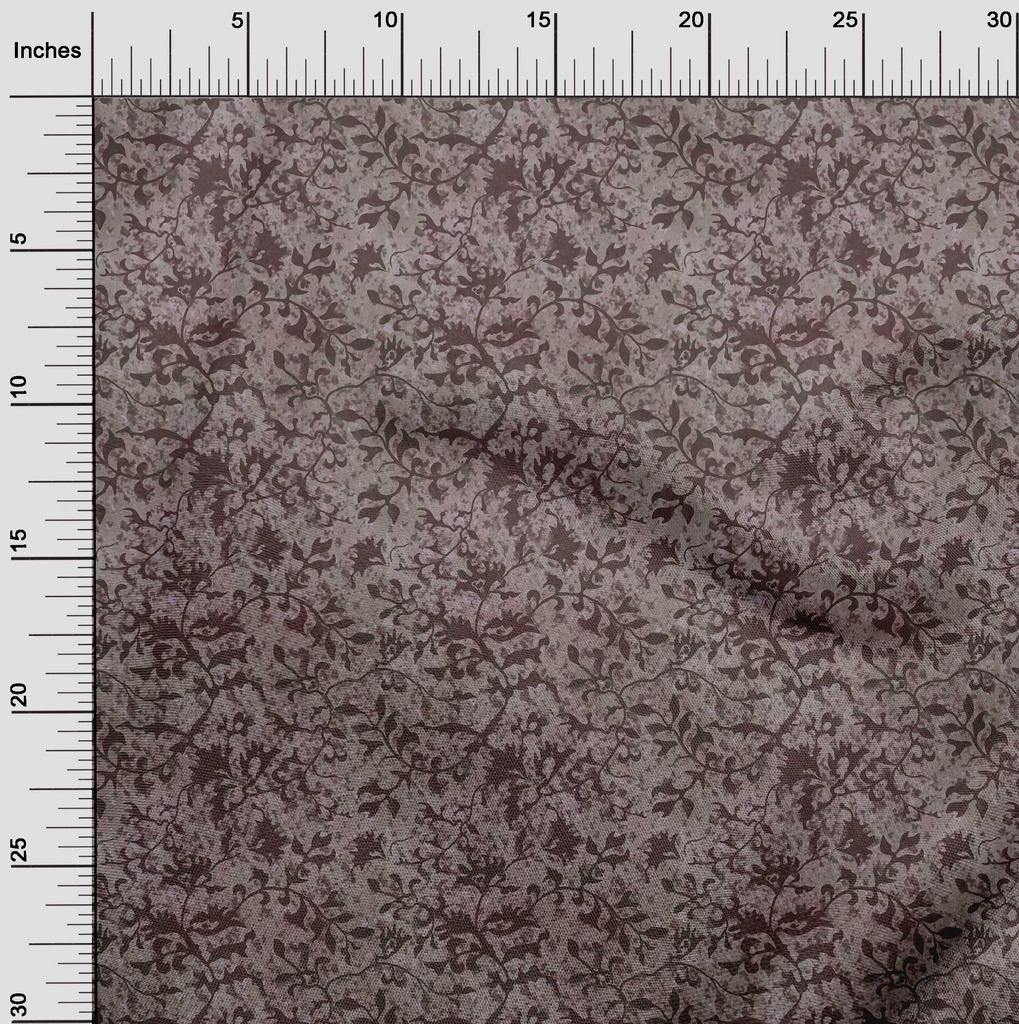 oneOone Хлопковая гибкая коричневая ткань азиатский батик якобинский мотив швейная ткань по ярдам напечатанная одежда своими руками швейные принадлежности 40 дюймов