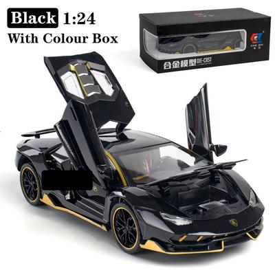1/24 Lamborghini In League Car Sportive Diecast Sound Model & Light Pull Back Car Toy Toy для детей Hot Wheel LP770