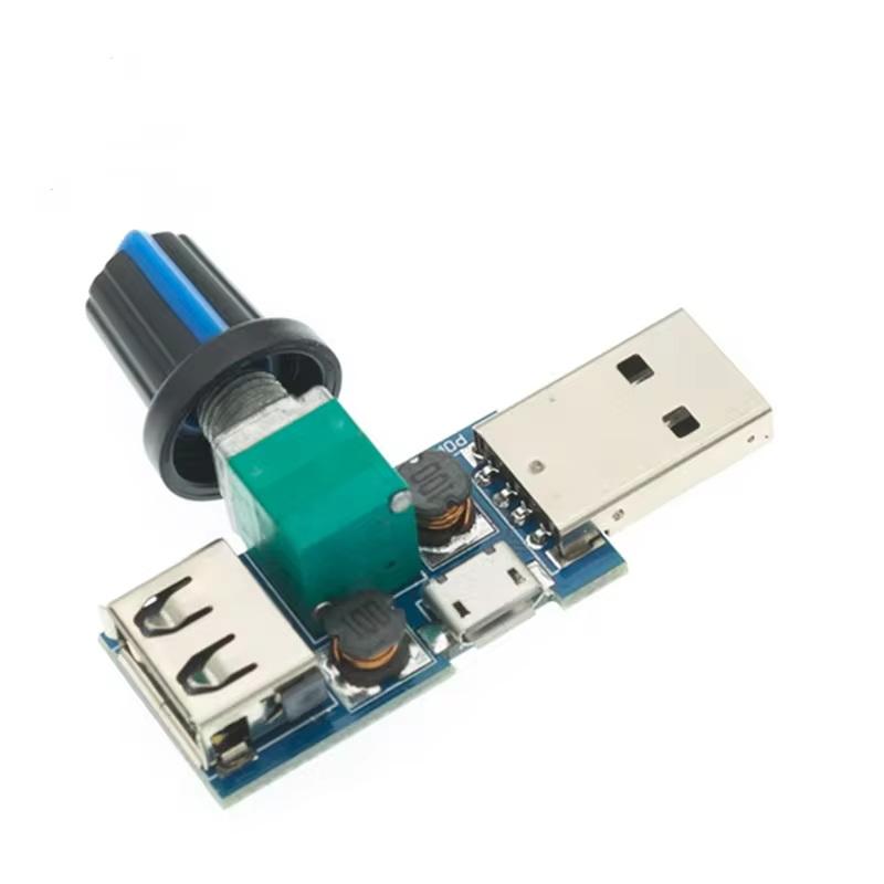 Mini Usb Fan Governor Wind Speed Controller Air Volume Regulator Cooling Mute Multi Function Fan Speed Switch Module Dc 5V