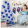 8pcs Snowflake like Christmas Tree Flowers Pink/Blue Poinsettia Flowers Christmas Flower  Christmas