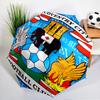 Newcastle United Crest Printed Automatic Umbrella, 8-Frame for Travel, camping, Casual Umbrella, Essential Gift for  for family and friends