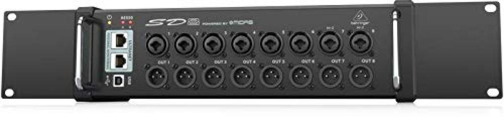Behringer Stage Box AES50 соединение Совместимо с X32 Оснащено 8 предусилителями MIDAS Комбинированный разъем XLR Оснащено терминалом ULTRANET Стойка