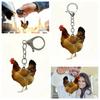 Акриловый рюкзак кулон курица сумка подвеска ювелирные изделия шарм курица акриловый брелок унисекс