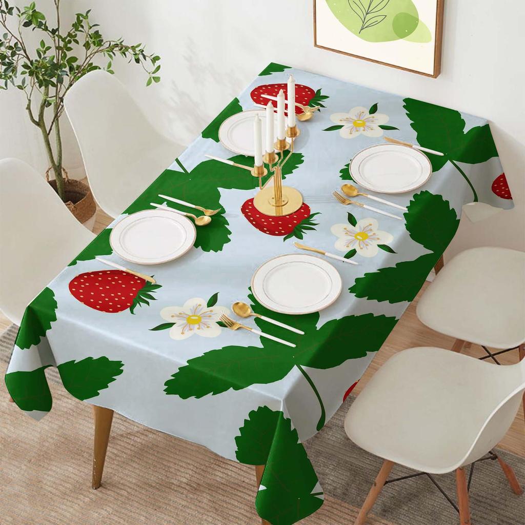 Cartoon Fruit Polyester Tablecloth for Dining Room, Hotel, or Festival Decoration