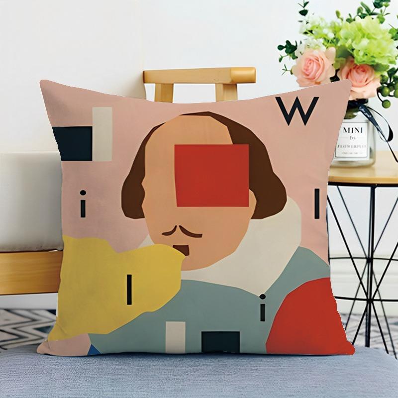 Иллюстрация Стиль Печатная Декоративная Наволочка Спальня Гостиная Квадратная Подушка Наволочка