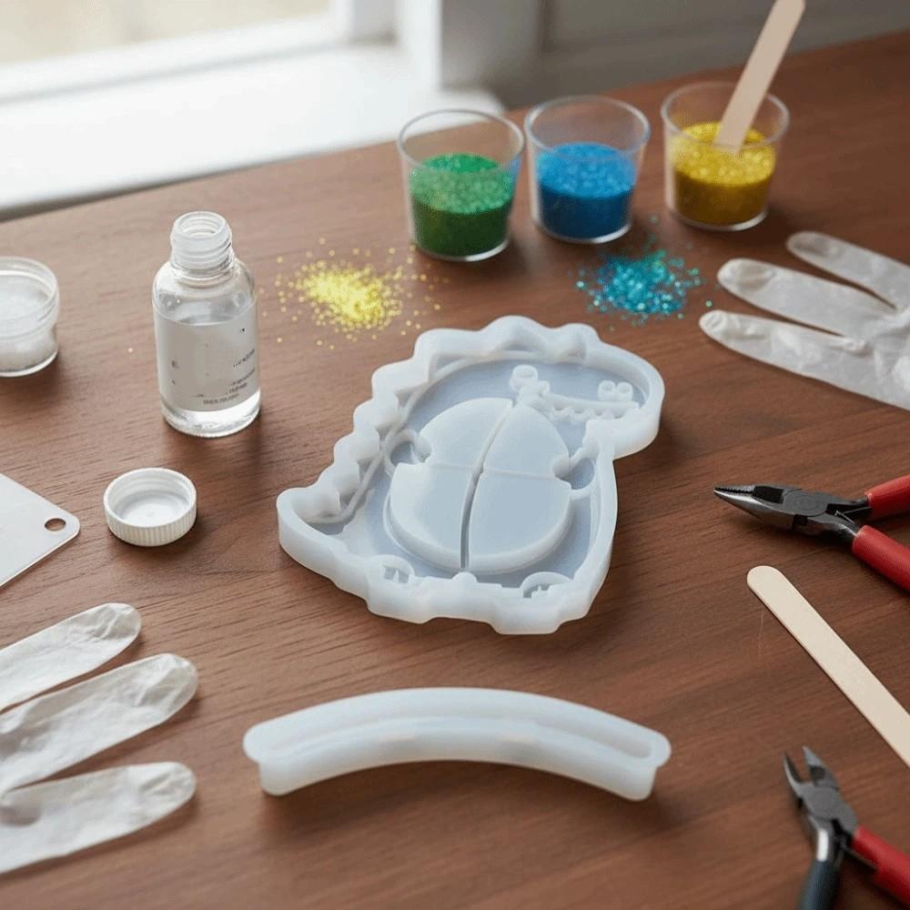 Animal Theme Seesaw Animal Photo Frame Mold Dog Cat Shape Silicone Mold Epoxy Mold Home Decoration
