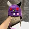 Autumn and winter new ruffian funny big-eyed Shrek knitted wool hat cute warm cartoon cute hat