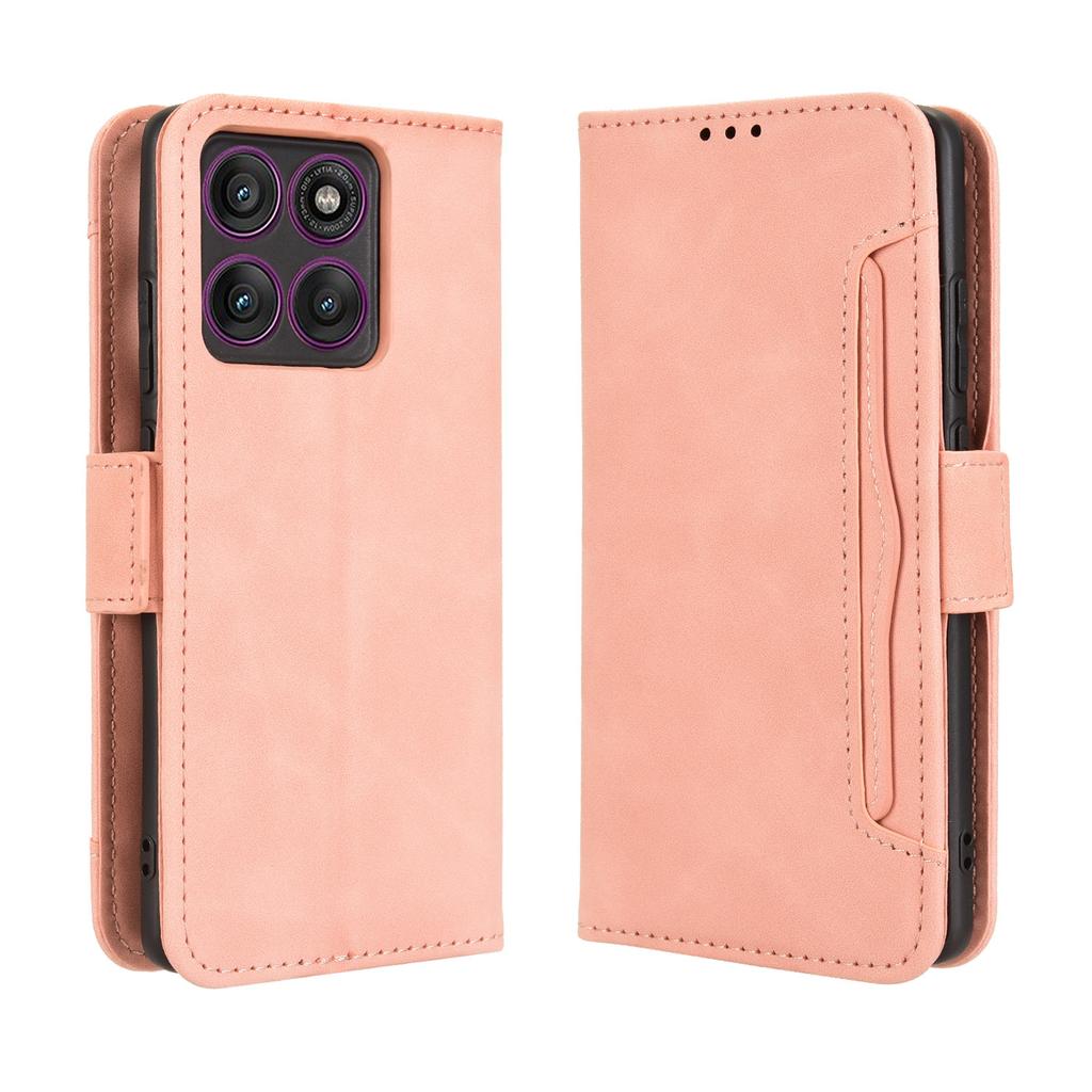 For Motorola Edge 60 Pro 5G Leather Case Phone Wallet Cover with Multiple Card Slots