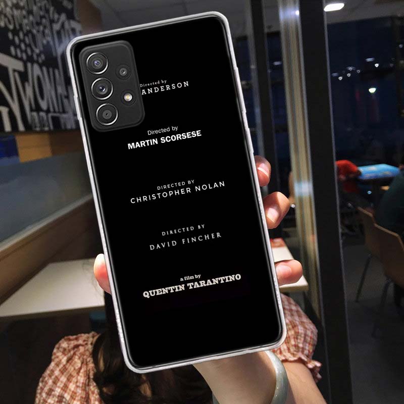 Чехол для телефона "Написано и снято Квентином Тарантино" для Samsung A54 A57 A37 A17 A14 A15 A12 A24 A34 A55 A35 A25 A52S A07 A05S A