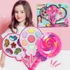 Children's Non-Toxic Lollipop Cosmetics Beauty Toys, Pretend Play Girls Princess Makeup Box Set, Double-Layer