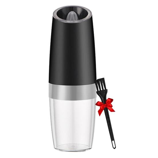 Гравитационная электрическая мельница для перца, мельница для перца из нержавеющей стали, стальная электрическая автоматическая мельница с питанием от батареи, одна