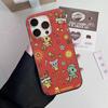 Япония T-Tokidokis Чехол для телефона для iPhone 17 16 15 11 12 13 14 Pro Max Мягкий гофрированный силиконовый чехол