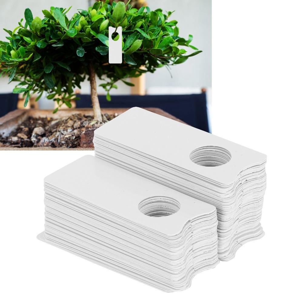 600Pcs White Plant Label PVC Garden Marking Sign Durable Plant Tag  Garden and Courtyard Use