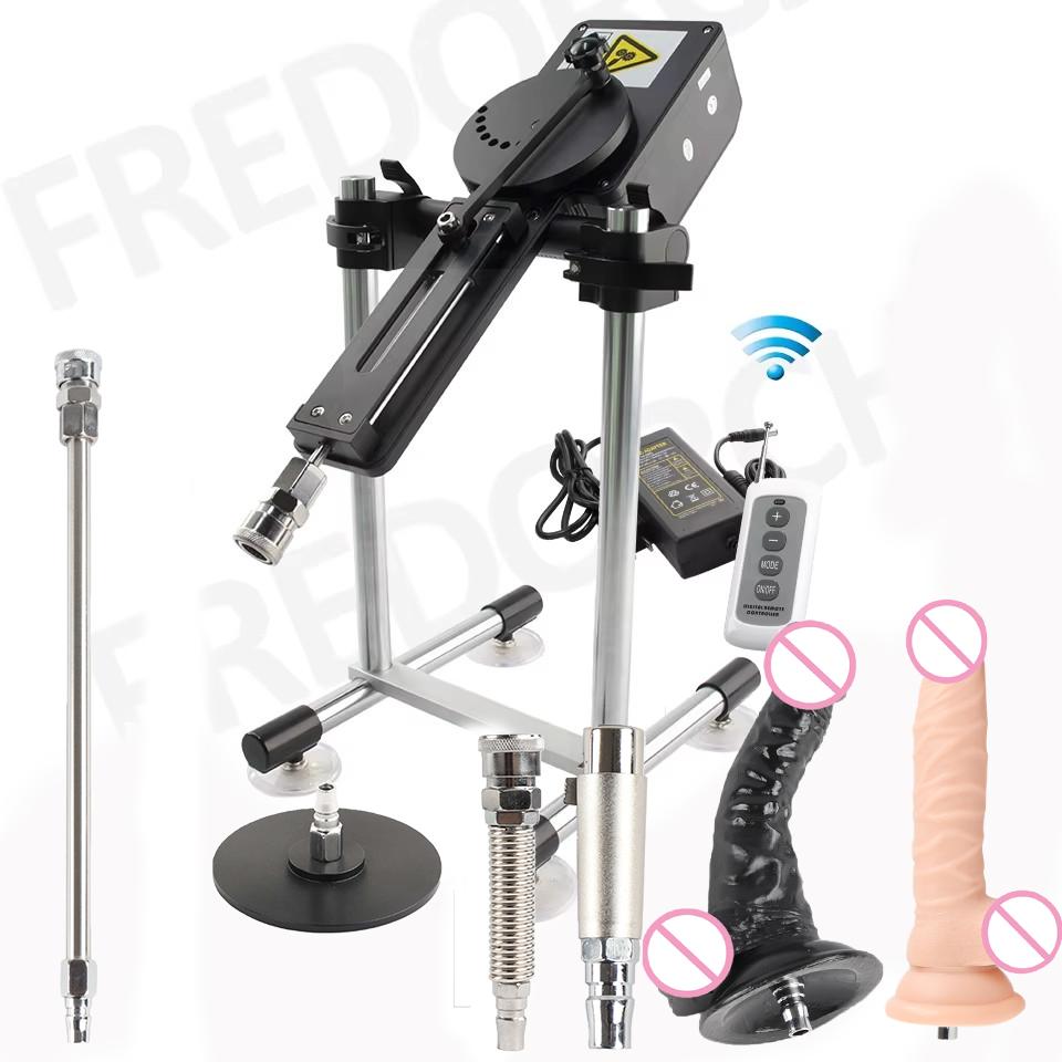 Автоматическая секс-машина Толкающая машина с дилдосами Пульт/APP Управление для пары 70 Вт Мощная машина любви Специальная функция