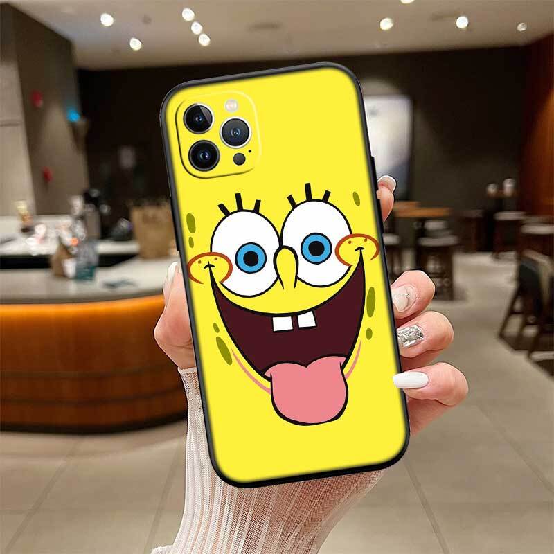 Cartoon SpongeBob Phone Case for Xiaomi Poco C40 C51 C50 C55 C65 C71 C75 C85 F8 F7 F6 F5 F3 F2 X7 X6 X4 X3 X2 M7 M6 M5 M4 M3 M2 Pro