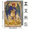 Винтажная алюминиевая табличка Архангел Михаил, Портретная ориентация, Прочный металлический настенный декор для дома