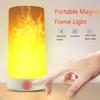 Flame Light, Remote Control USB Rechargeable Flame Light, 4 Modes LED Flame Effect Light for Living Room, Bedroom, Bar, Halloween, Christmas Party (1)