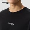 SAUCONY Мужская сетчатая футболка с коротким рукавом из шерсти мериноса