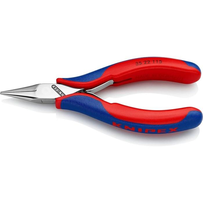 KNIPEX 3522-115 Electronics Pliers (SB) Red & Blue