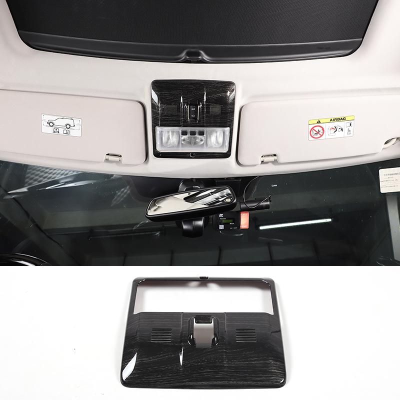 Для Land Rover Discovery 4 2010-2016 ABS черный под дерево автомобильная передняя лампа для чтения крышка отделка наклейка автомобиль